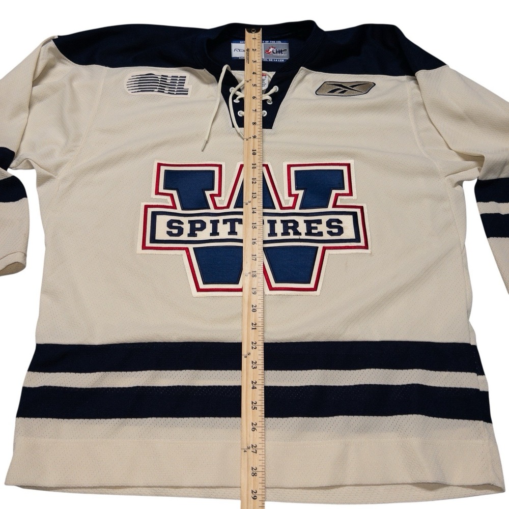 CCM Reebok Windsor Spitfires Winnipeg Jets‎ Jersey Mens Medium NHL CHL Hockey - Picture 6 of 10